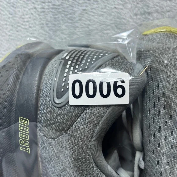 Brooks Ghost 16 Mens Running Shoes Grey Lime Green 1104181D040 Size 13 Medium D